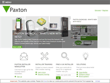 Tablet Screenshot of paxton-access.co.uk