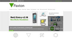 Desktop Screenshot of paxton-access.com